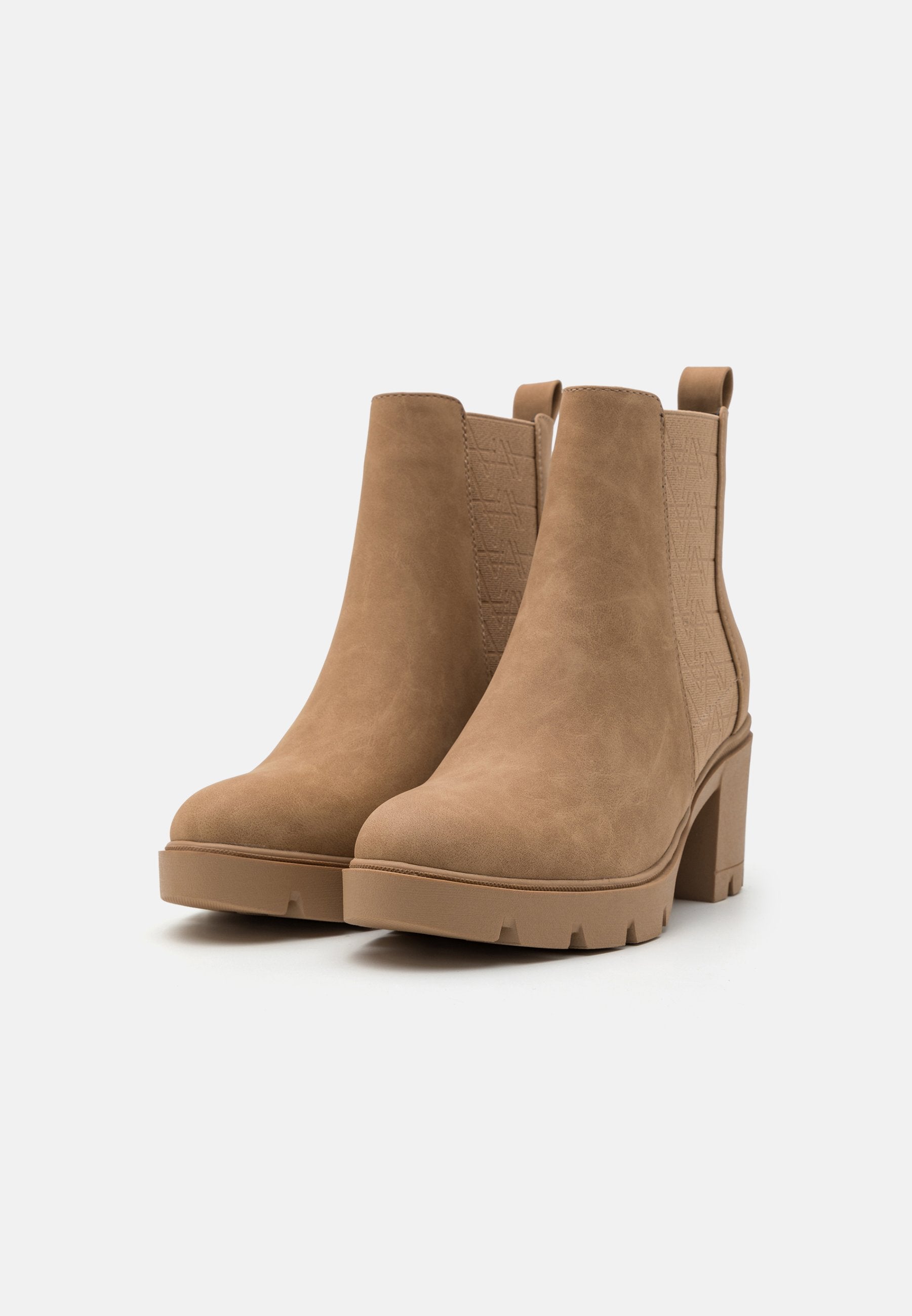 Anna Field Platform Ankle Boots - Taupe