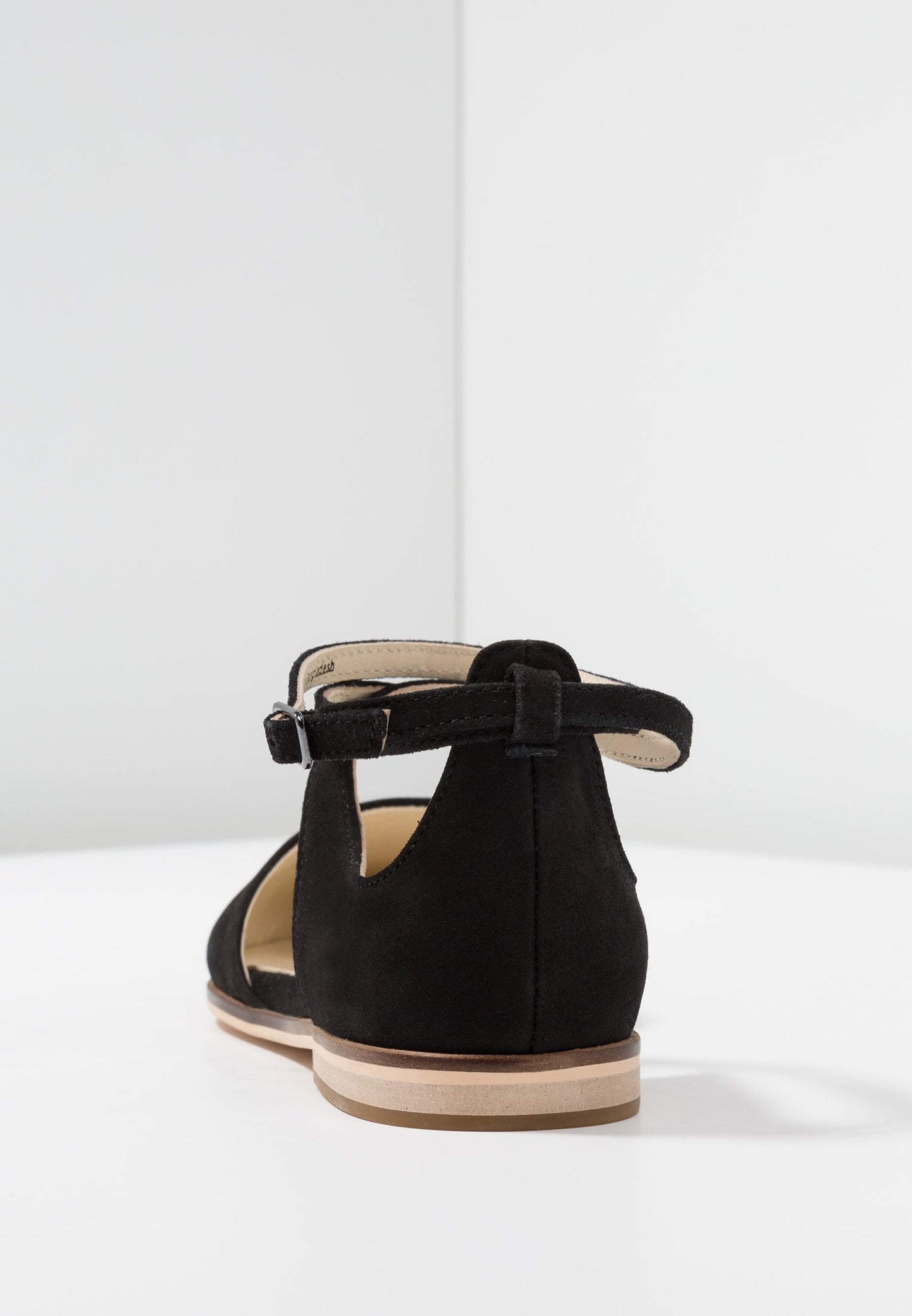 Anna Field Leather- Ankle Strap Ballet Pumps - Black