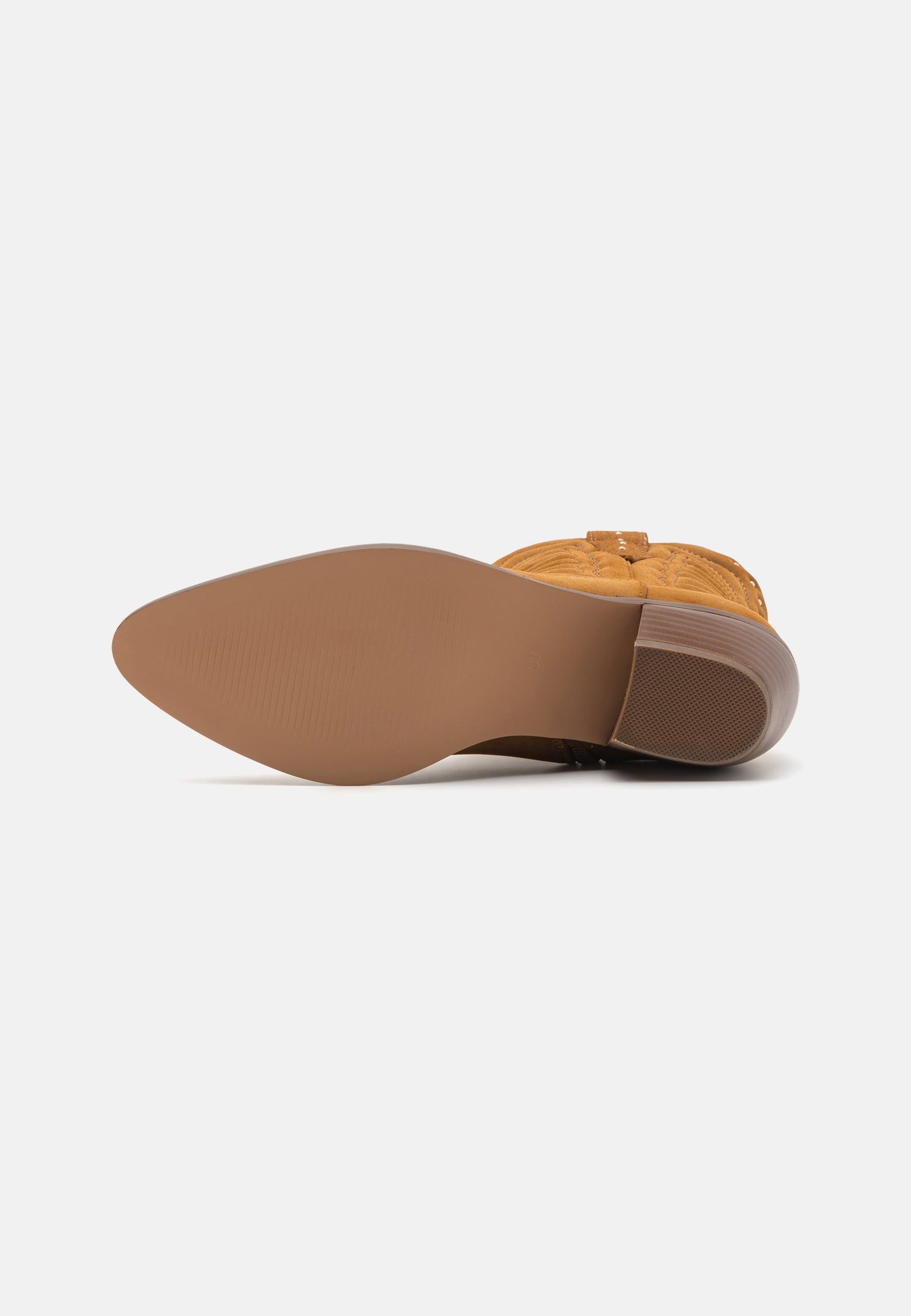 Anna Field Cowboy/biker Ankle Boot - Cognac