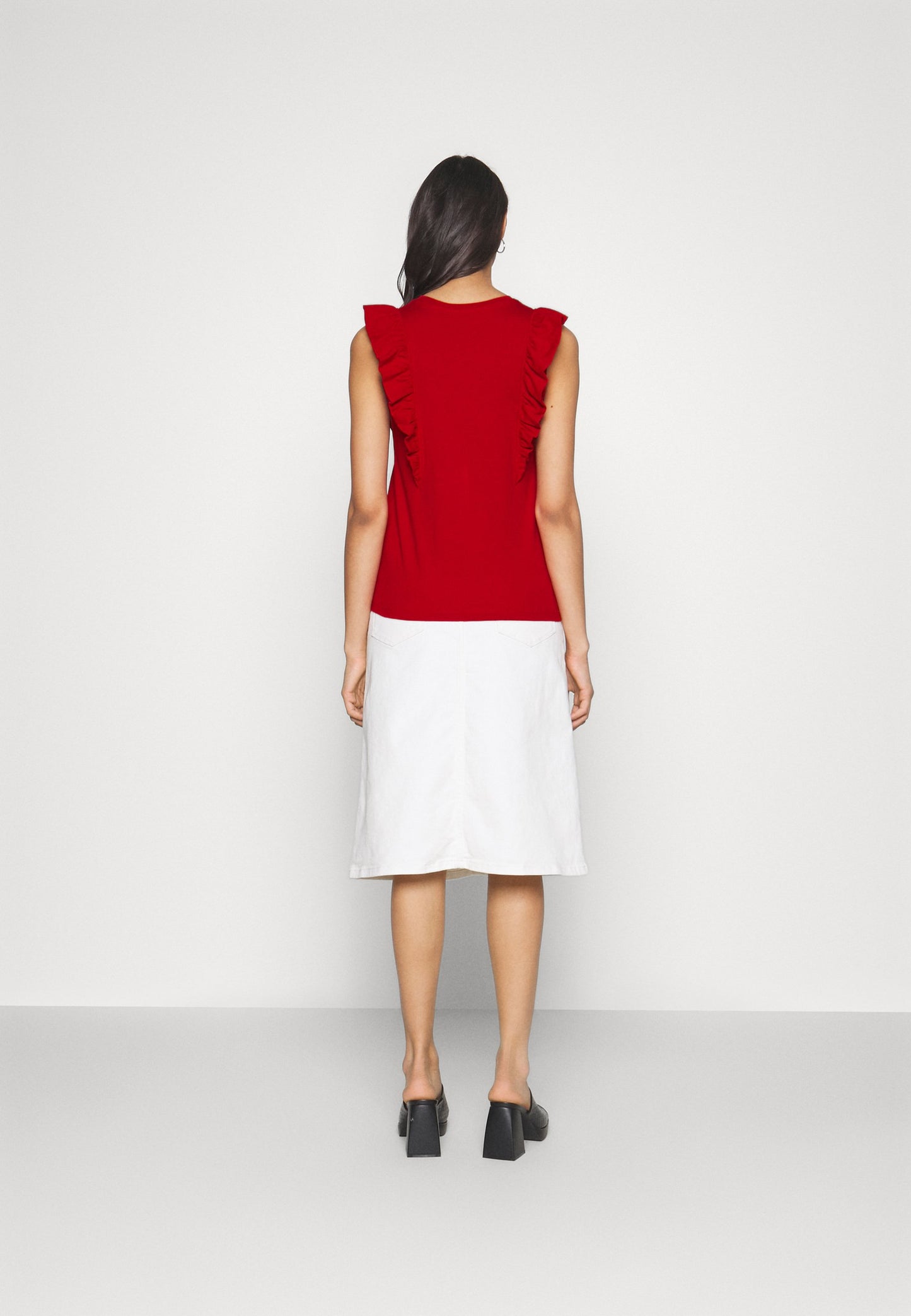 Anna Field Basic T-Shirt - Dark Red