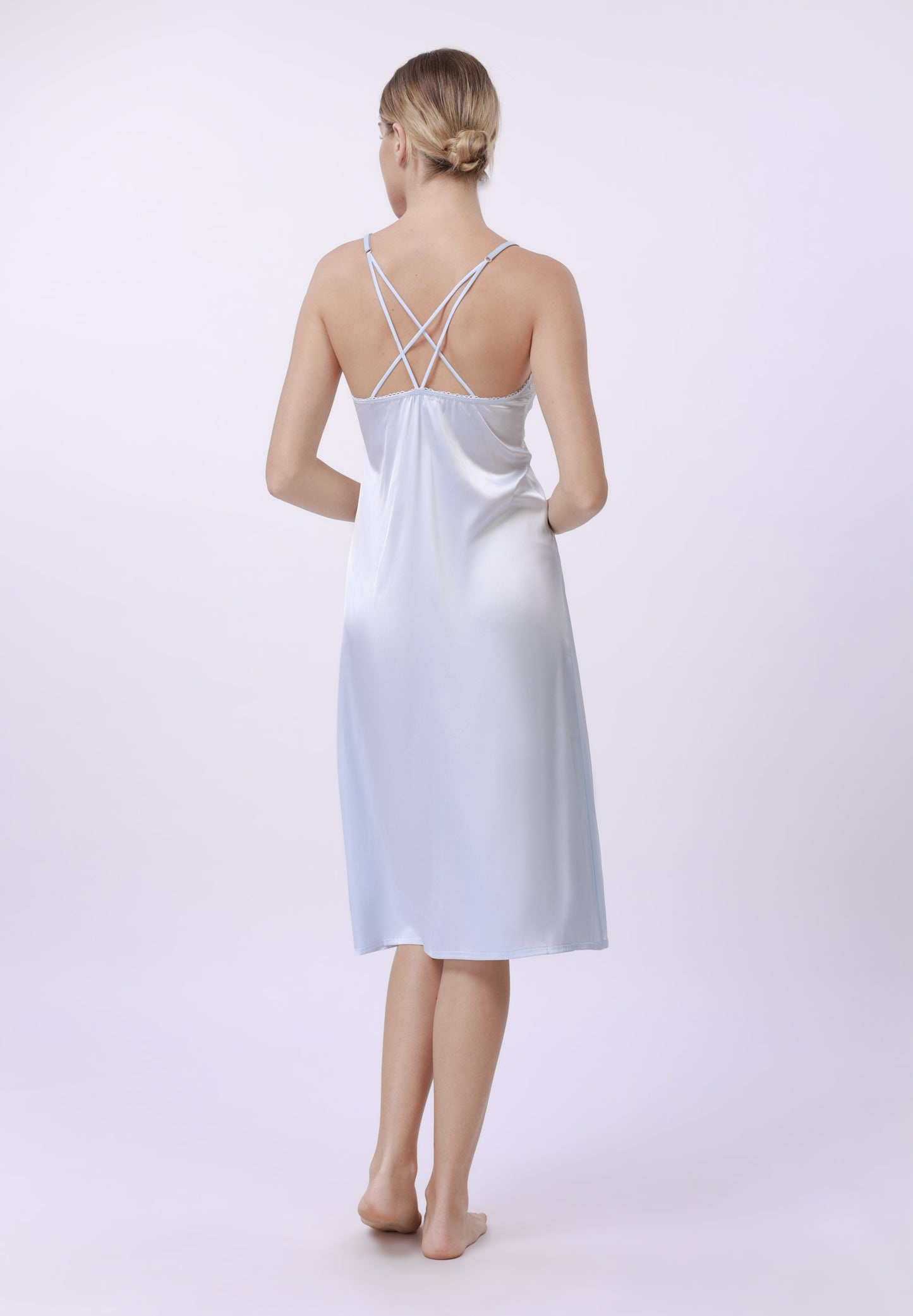 Anna Field Nightie - Light Blue