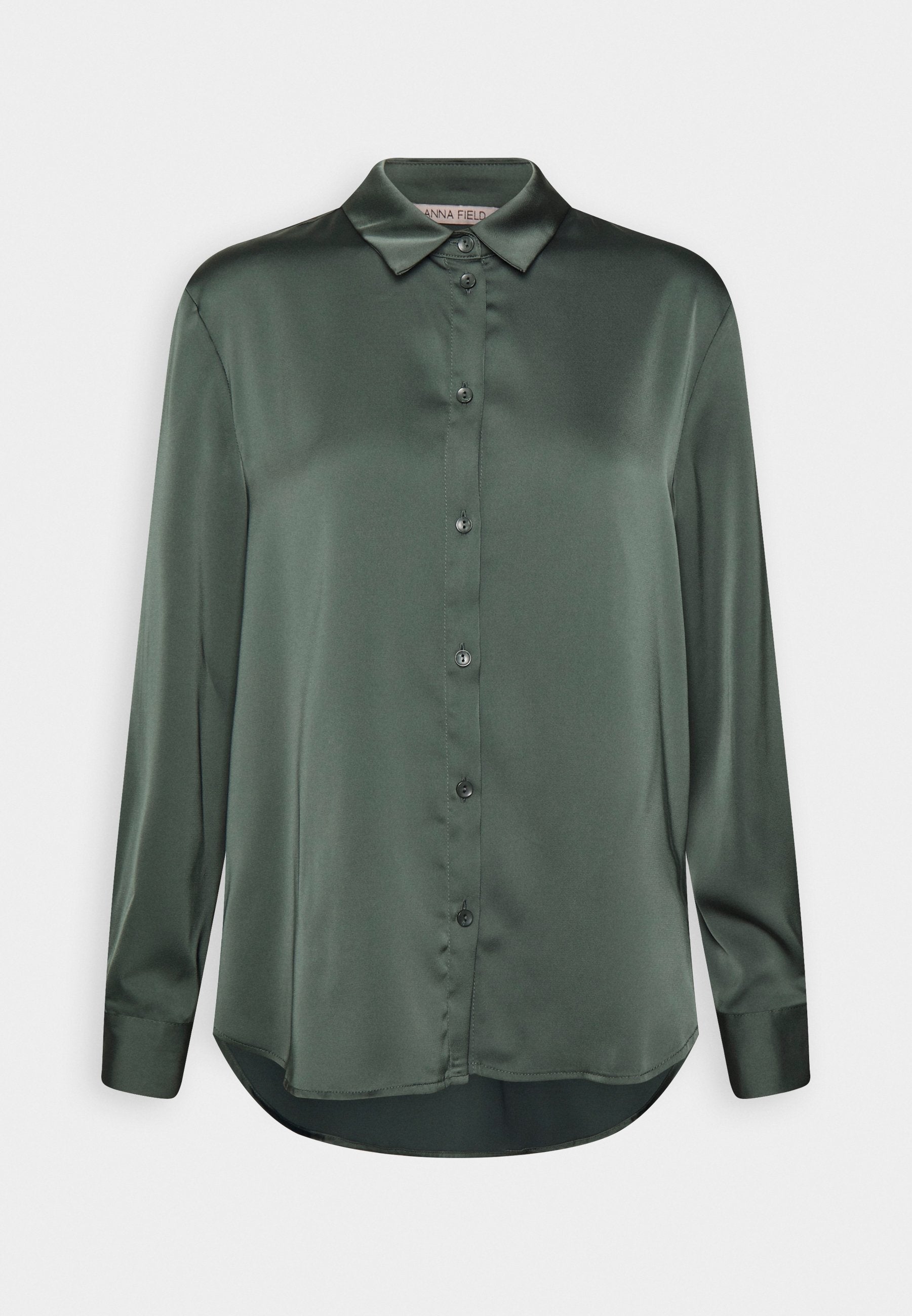 Anna Field Button-Down Blouse - Olive