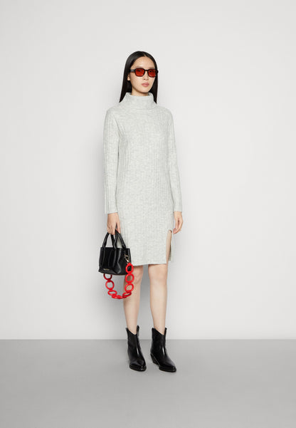 Anna Field Jumper Dress - Mottled Light Grey