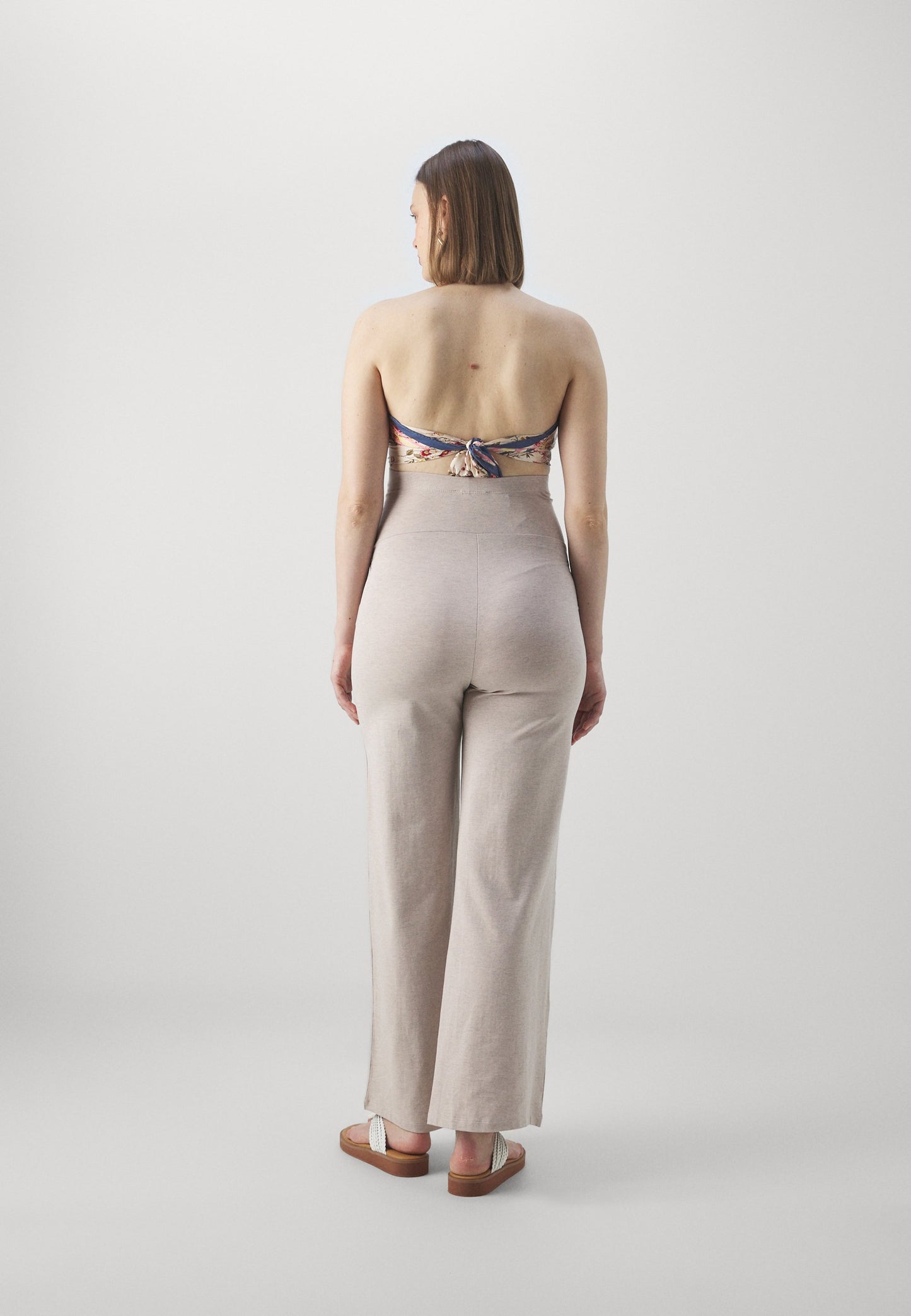  2 PACK - Tracksuit Bottoms - Black/mottled Beige