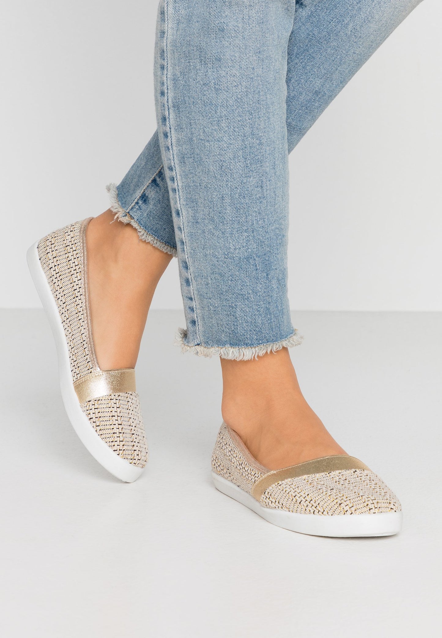 Anna Field Slip-Ons - Beige