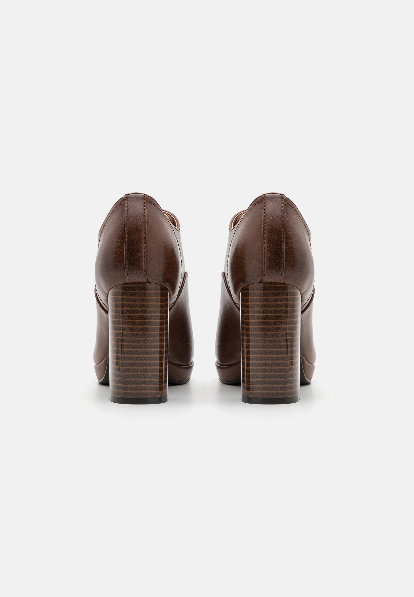 Anna Field High Heeled Ankle Boots - Cognac