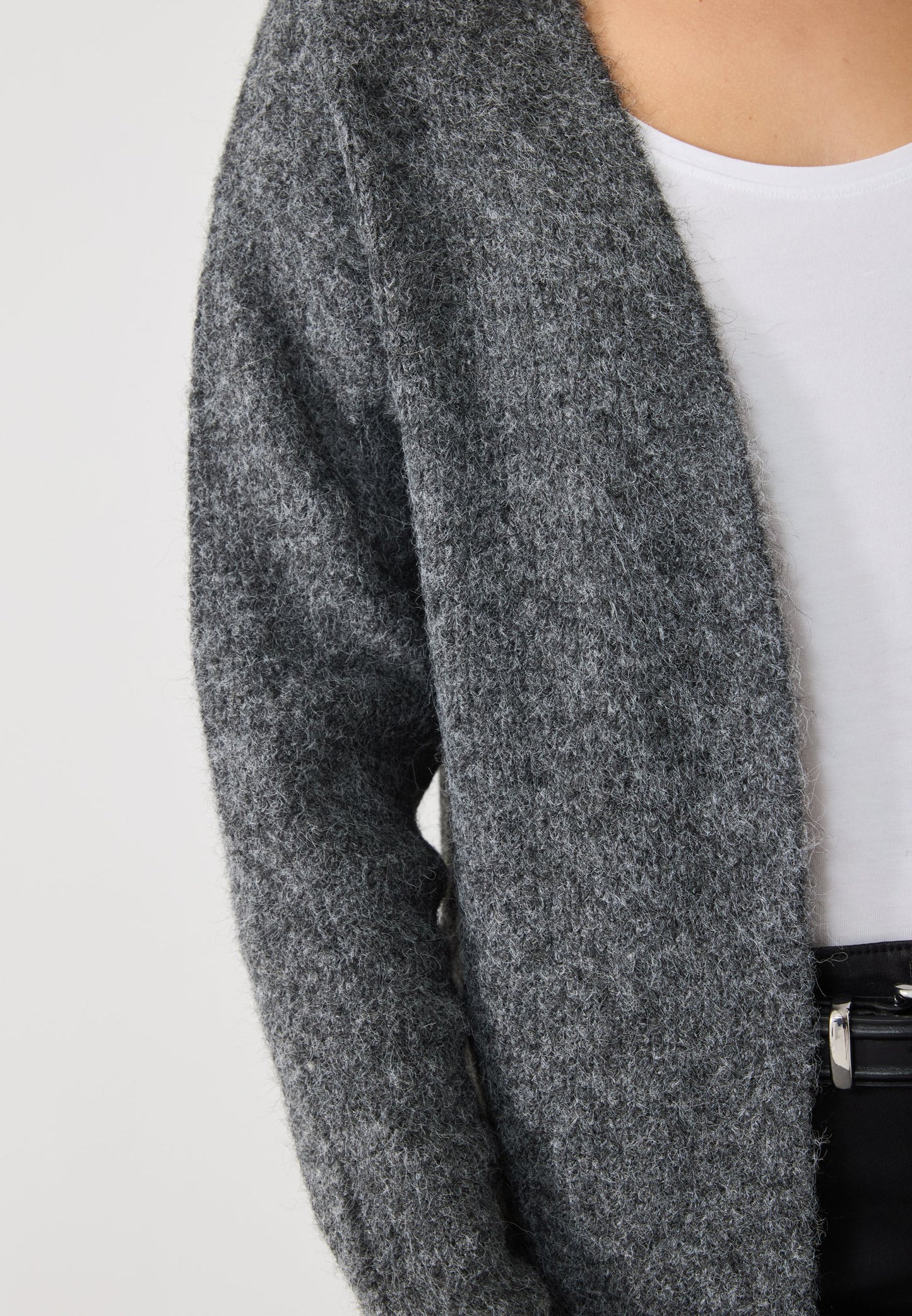 Anna Field Cardigan - Dark Grey Melange