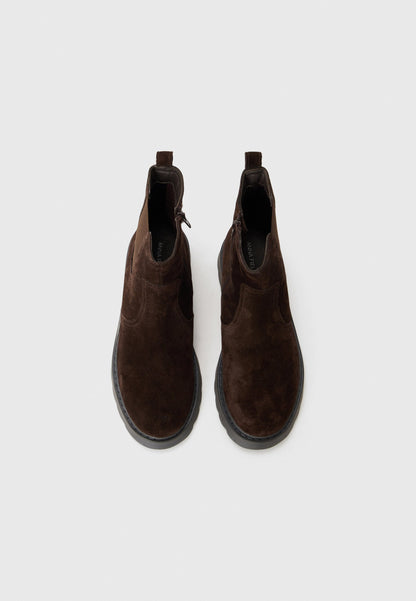 Anna Field LEATHER - Ankle Boots - Dark Brown