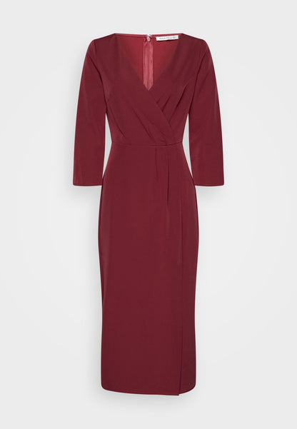  Shift Dress - Dark Red