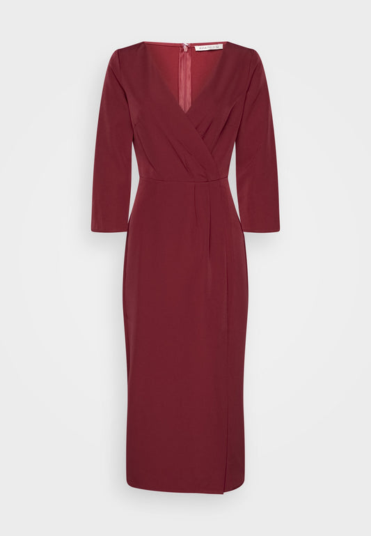  Shift Dress - Dark Red