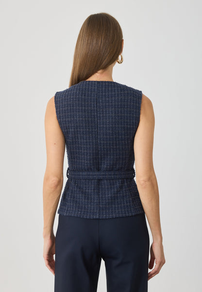 Anna Field Waistcoat - Navy Blazer Blue
