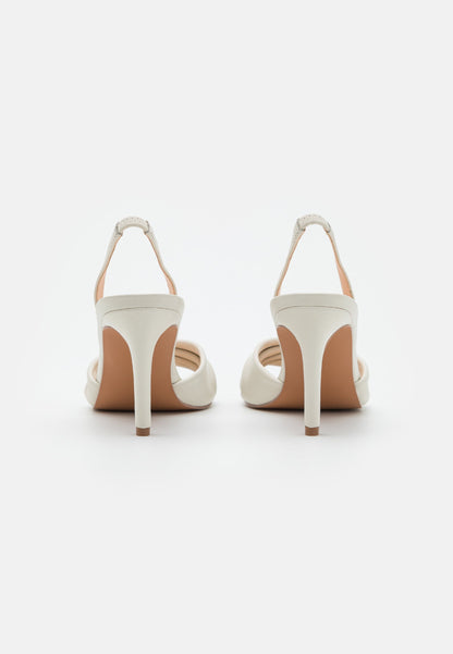 Anna Field Leather- High Heeled Sandals - White