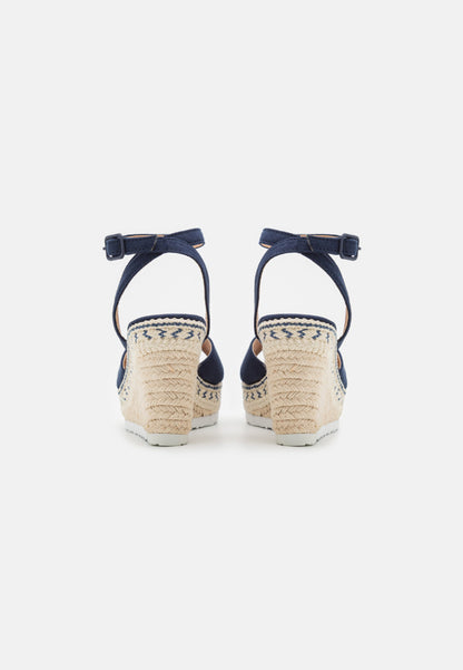 Anna Field Wedge Sandals - Dark Blue