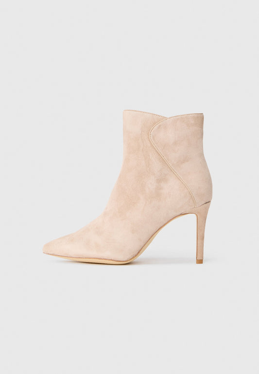 Anna Field LEATHER - High Heeled Ankle Boots - Beige