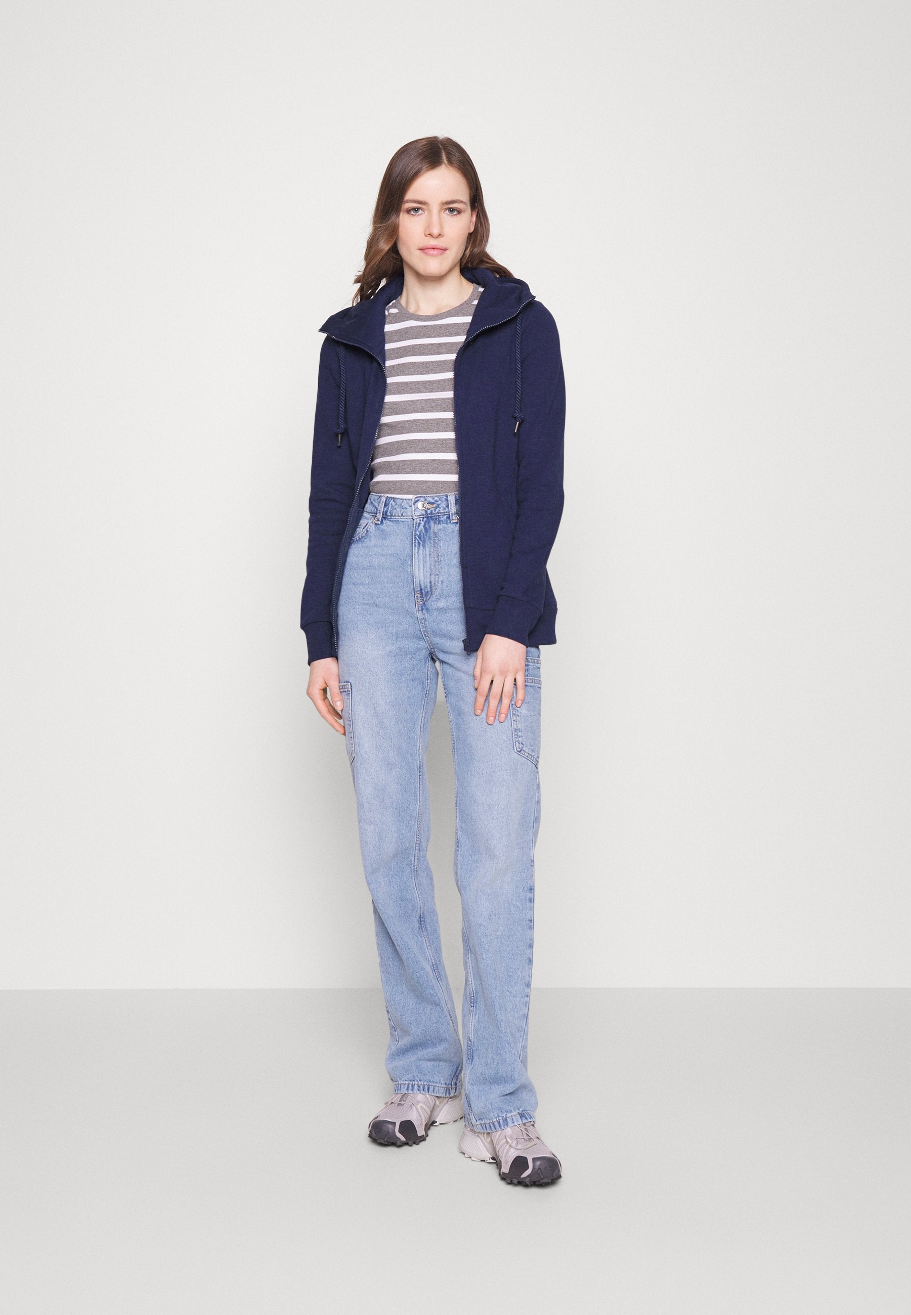  Zip-Up Sweatshirt -Dark Blue