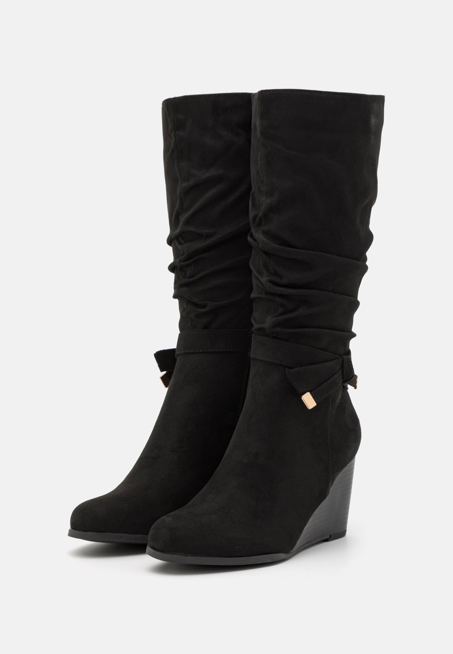 Anna Field Wedge Boots - Black