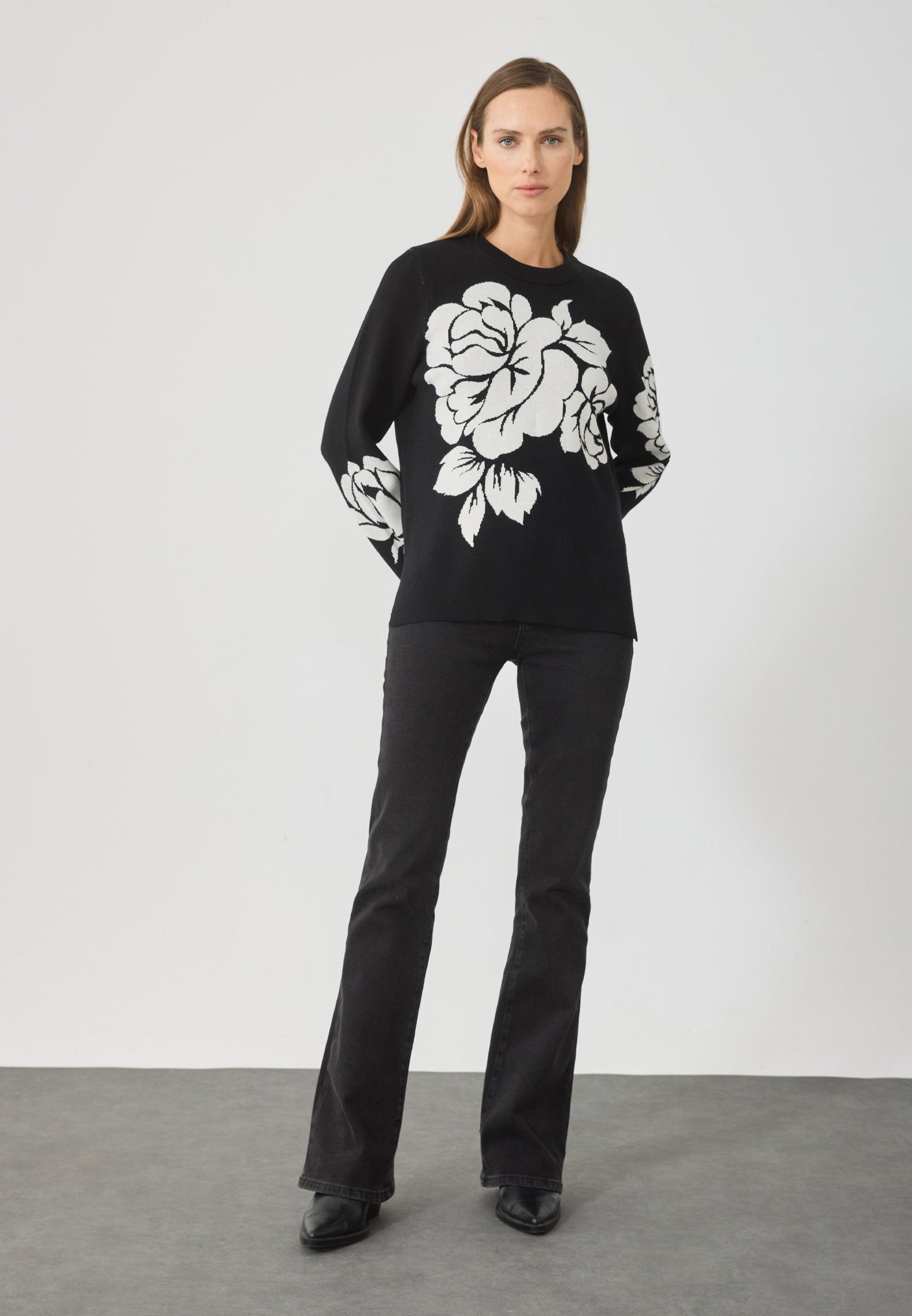 Anna Field Jumper - Black_off White