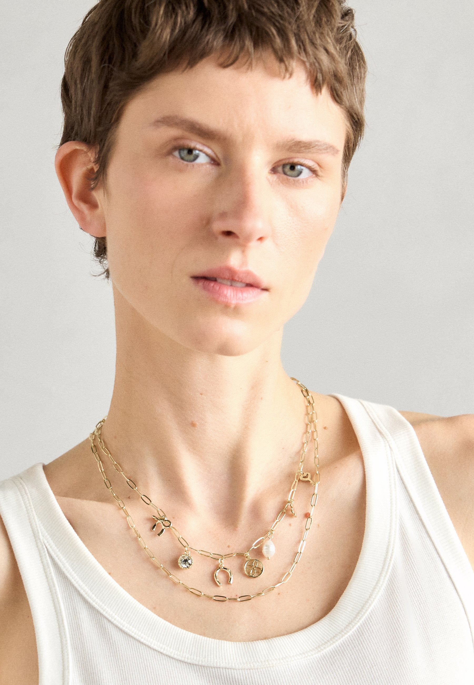 Anna Field 2 PACK - Necklace - Gold-coloured