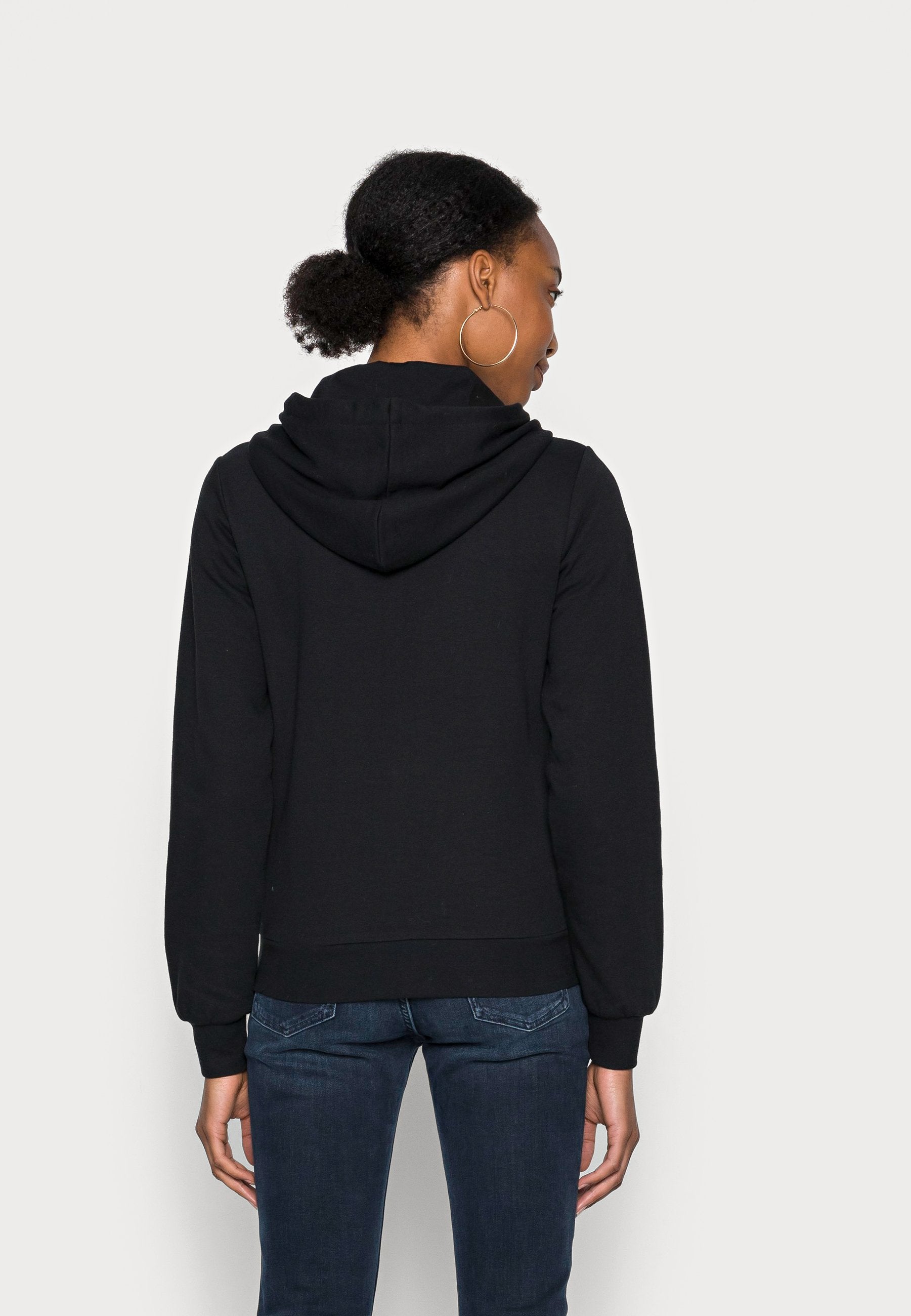 Anna Field Zip-Up Sweatshirt - Black