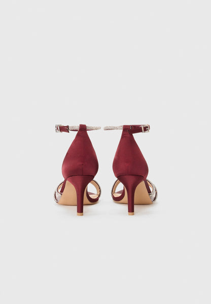 Anna Field Ankle Cuff Sandals - Bordeaux