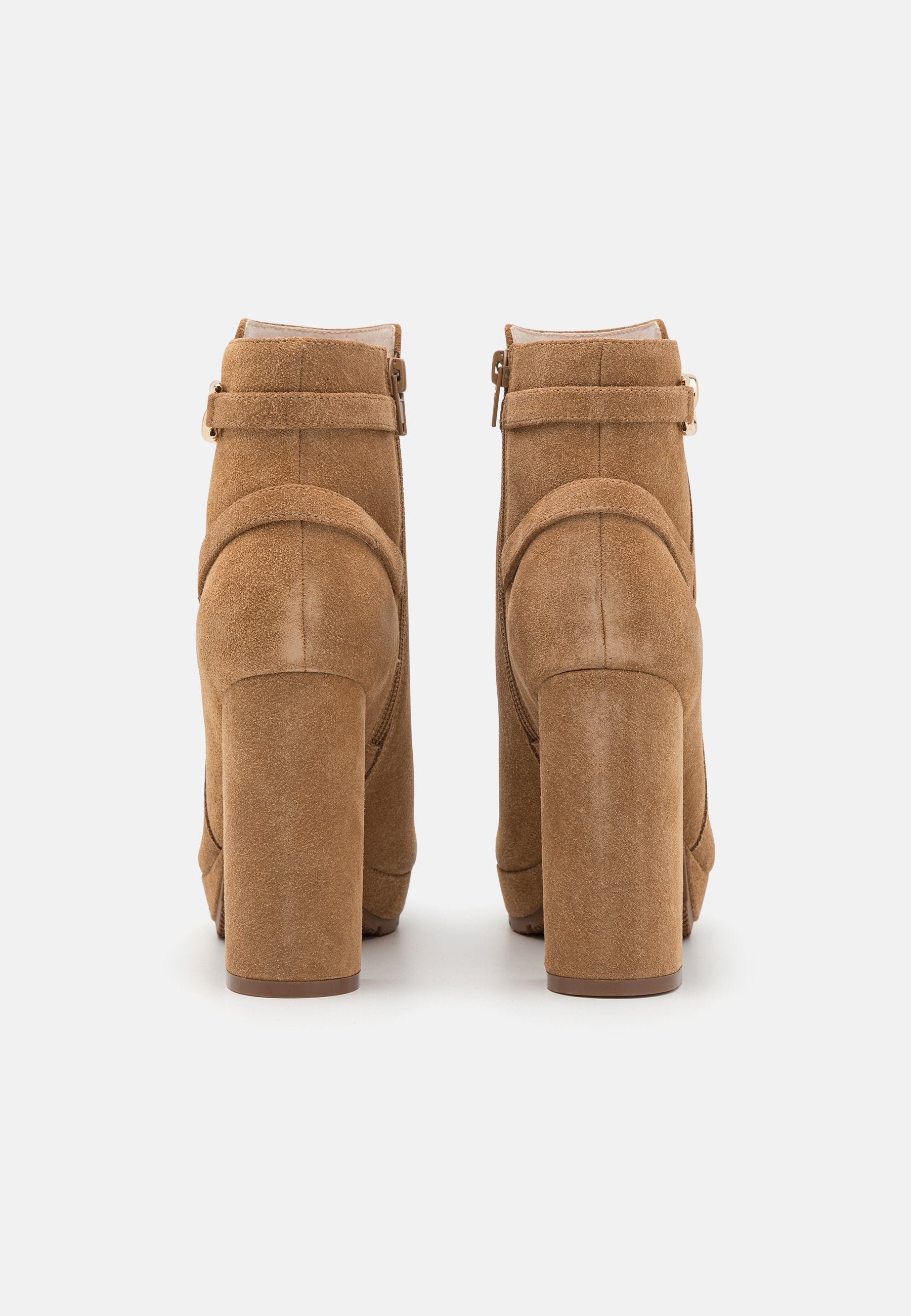 Anna Field Leather- Platform Ankle Boots - Cognac