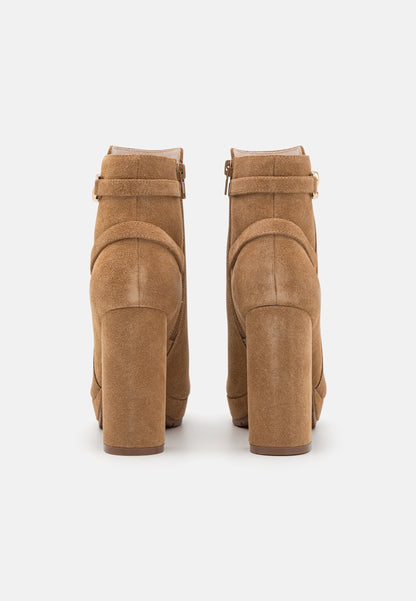 Anna Field Leather- Platform Ankle Boots - Cognac