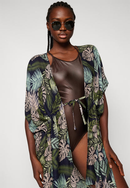 Anna Field PRINTED SHORT KIMONO - Beach Accessory - Orange