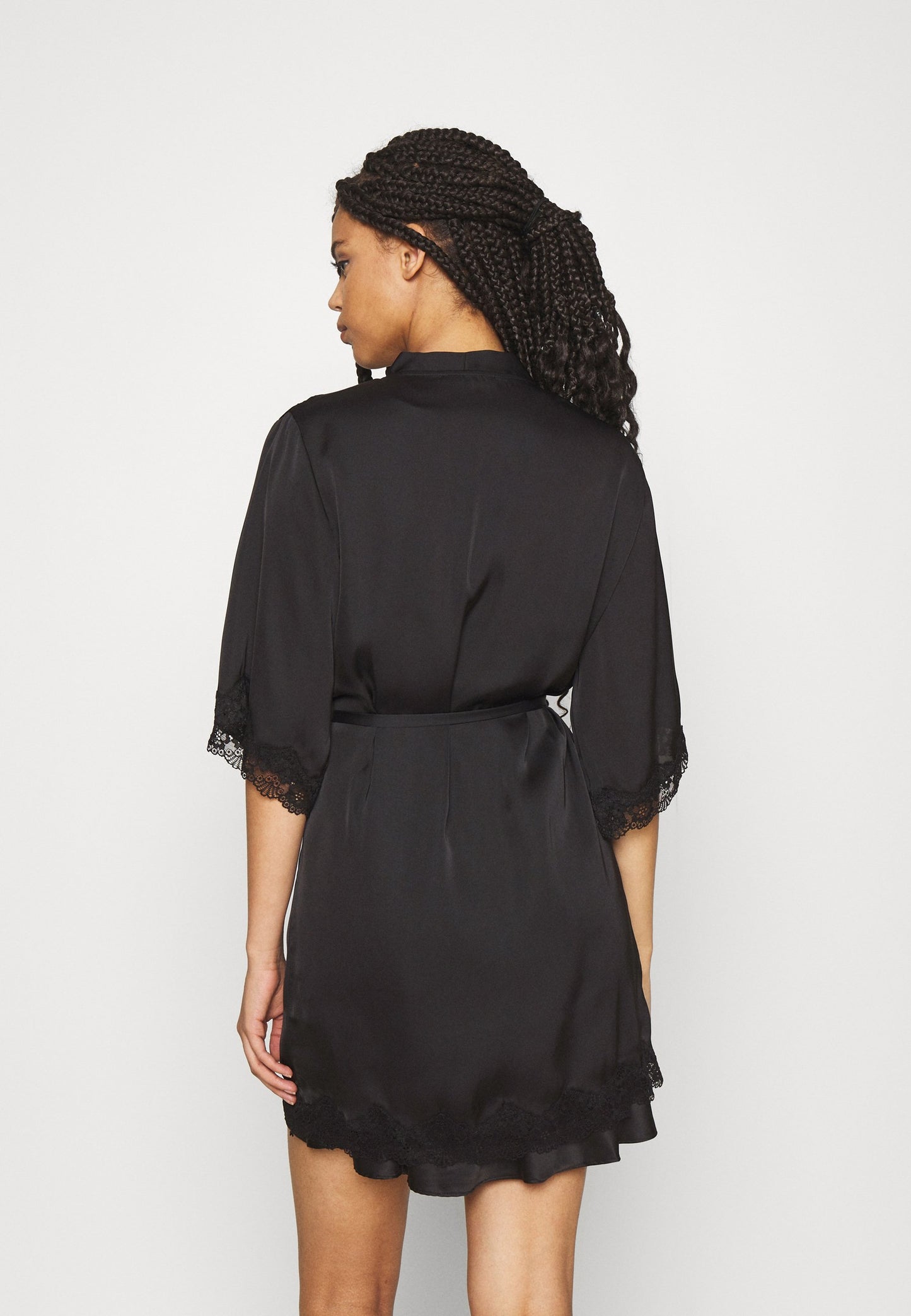 Anna Field Dressing Gown - Black