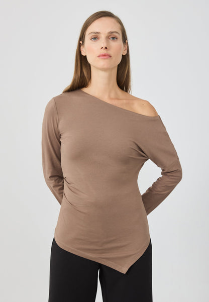 Anna Field Long Sleeved Top - Brown Lentil