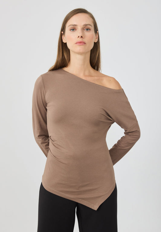 Anna Field Long Sleeved Top - Brown Lentil