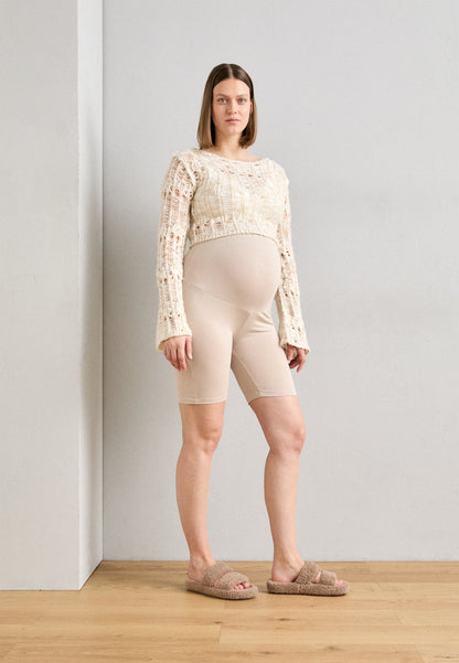  2 PACK - Leggings - Trousers - Black/beige