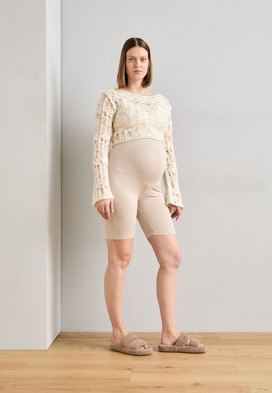  2 PACK - Leggings - Trousers - Black/beige