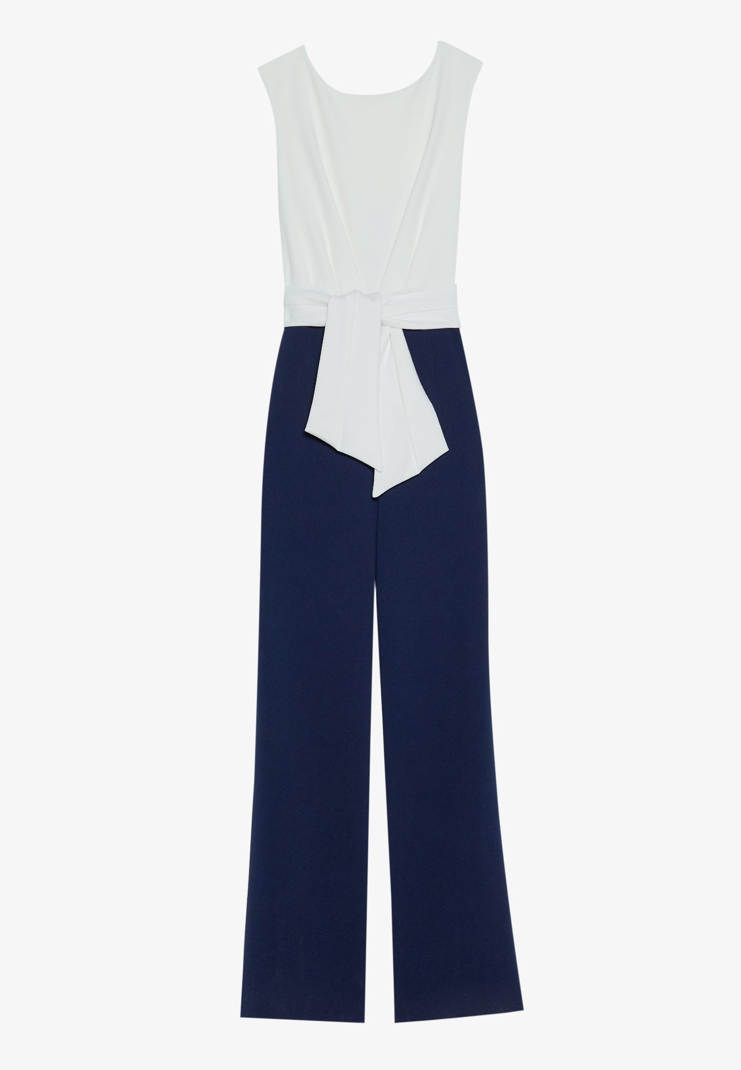 Anna Field 2IN1 WIDE LEG - Jumpsuit - White/dark Blue