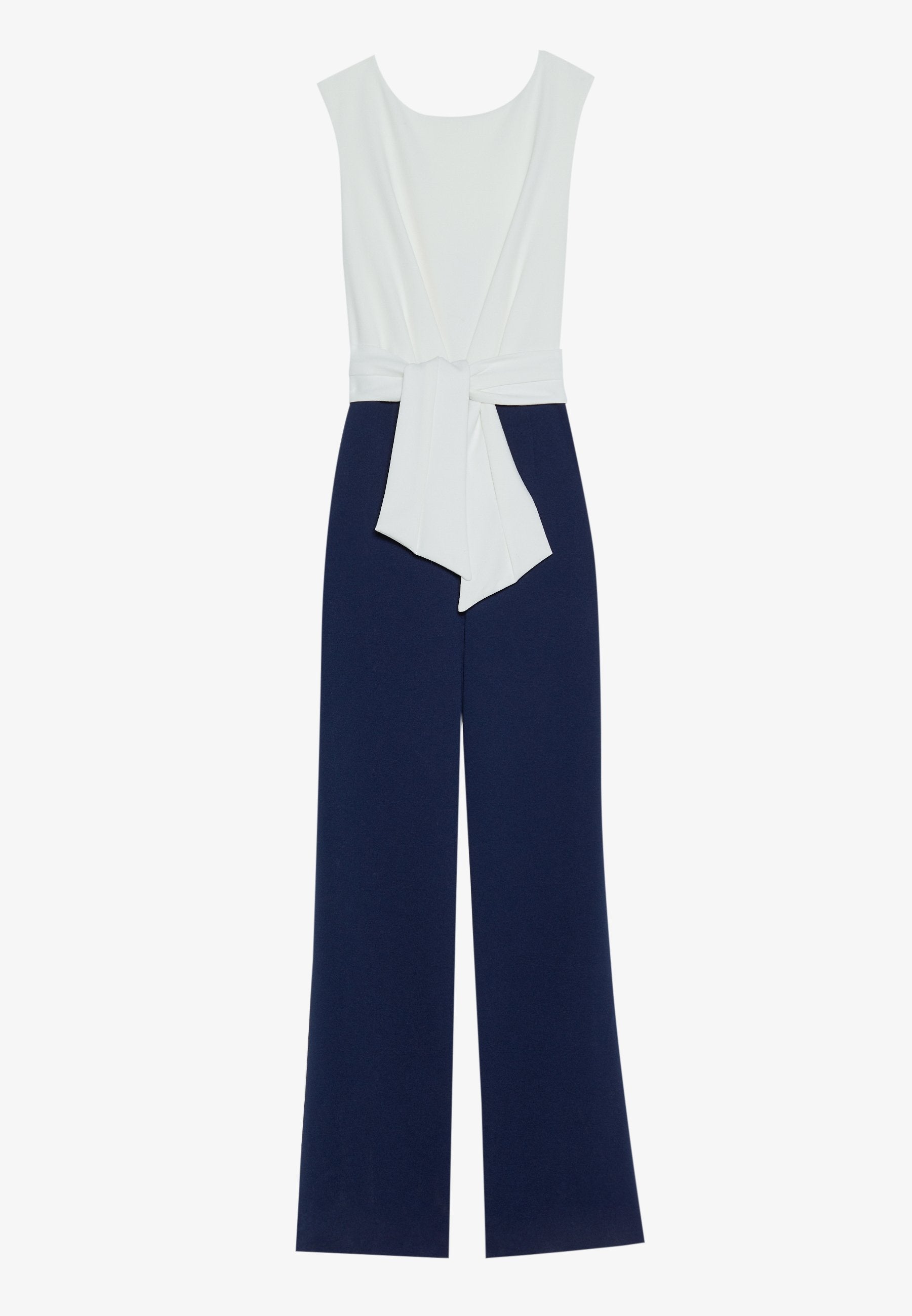Anna Field 2IN1 WIDE LEG - Jumpsuit - White/dark Blue