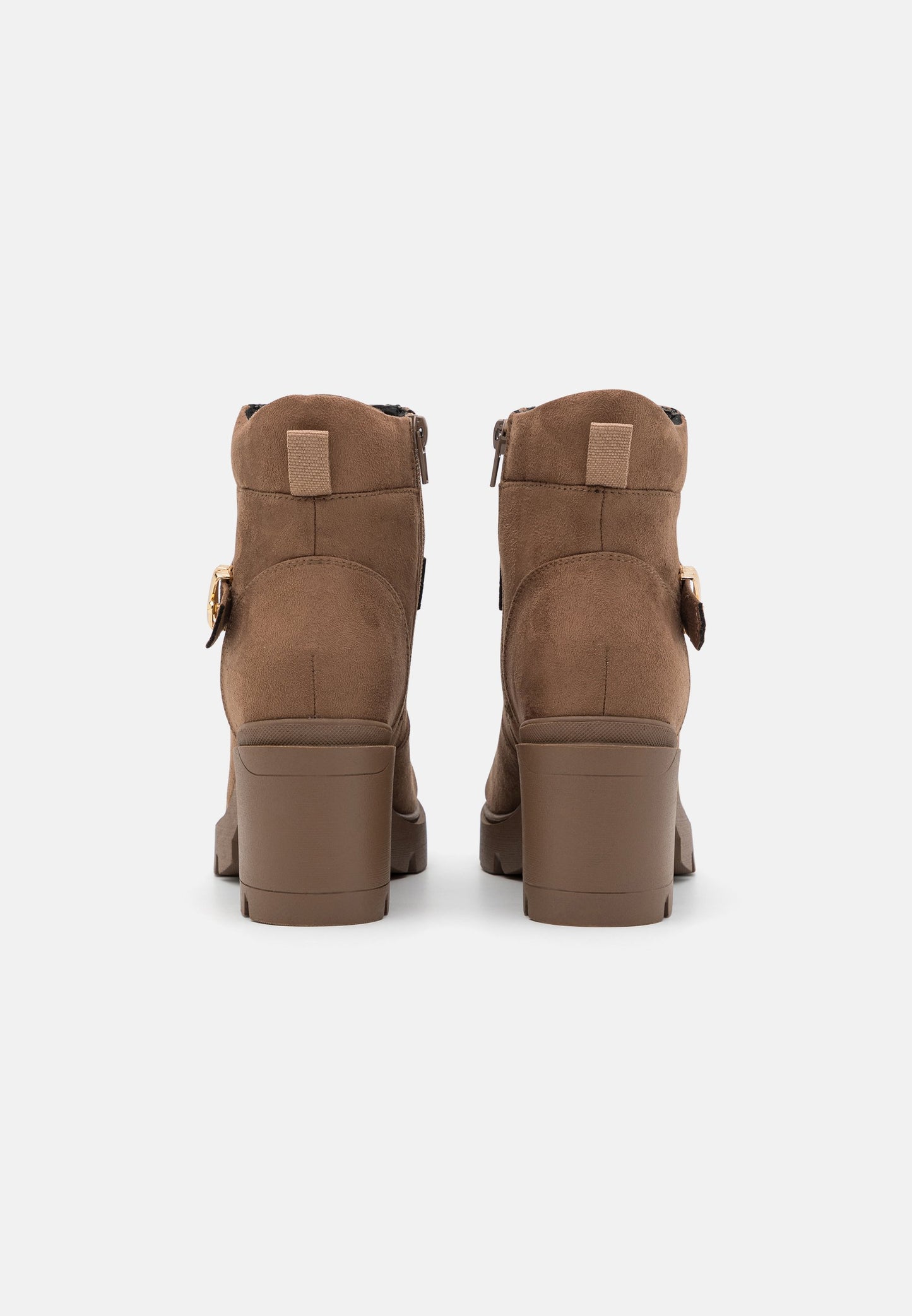 Anna Field Lace-Up Ankle Boots - Taupe