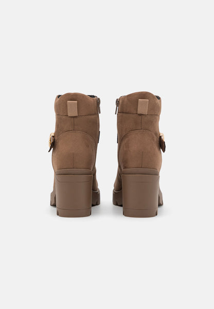 Anna Field Lace-Up Ankle Boots - Taupe