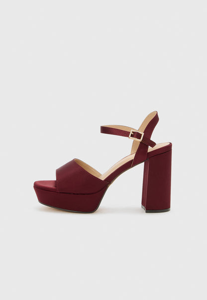 Anna Field Platform Sandals - Bordeaux
