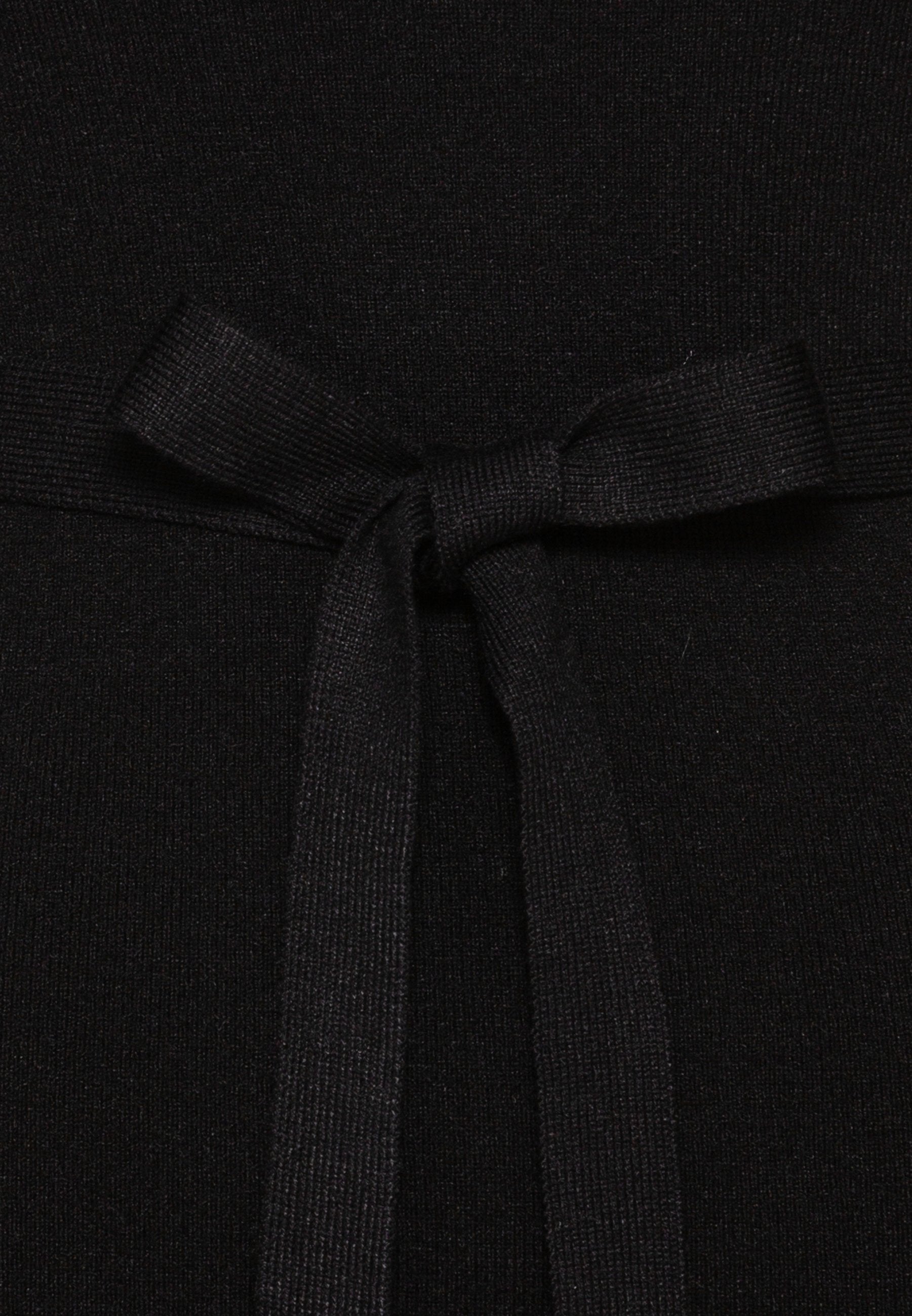 Anna Field Rollkragen Ripp Mini Strickkleid Mit Gürtel - Jumper Dress - Black