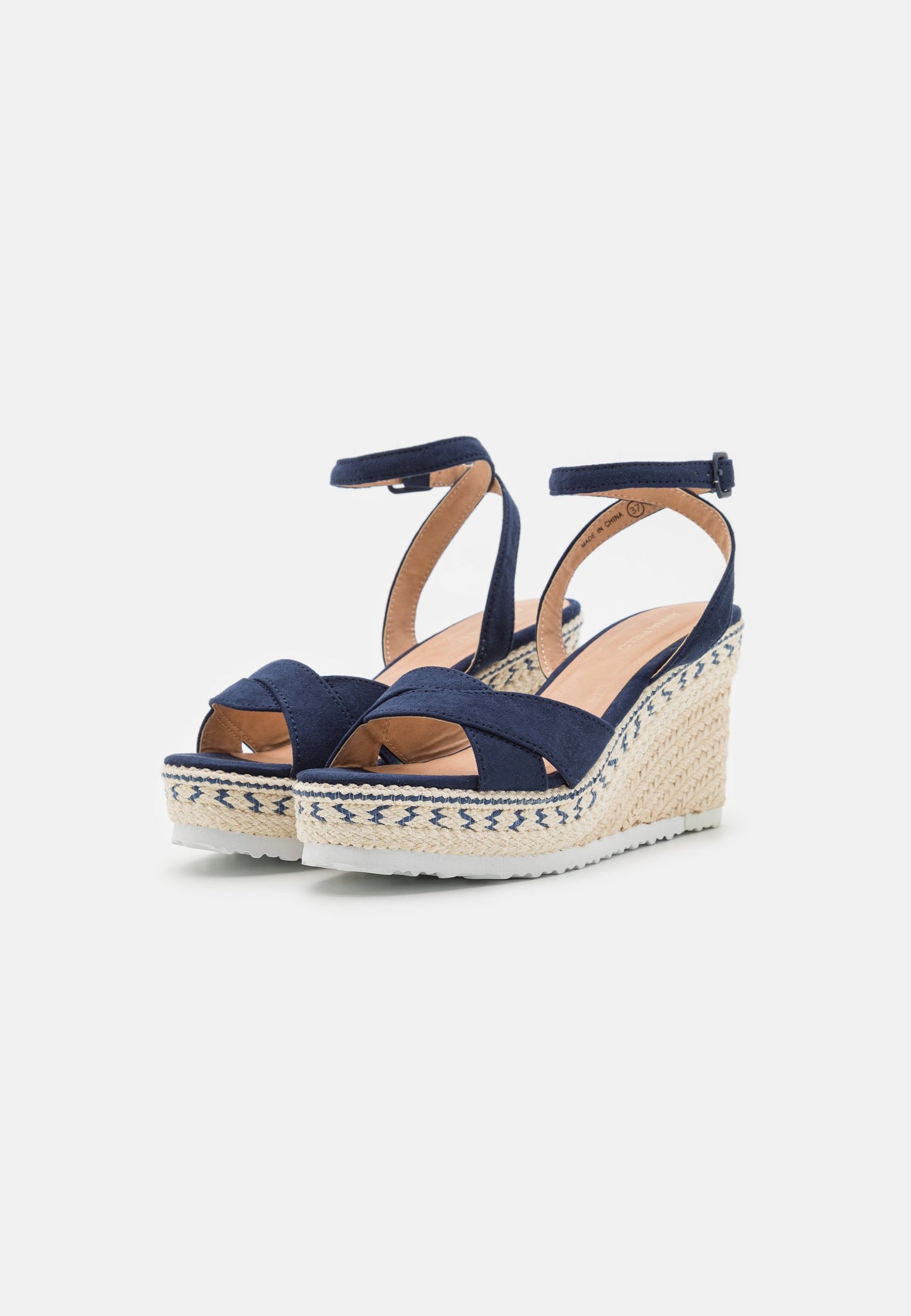 Anna Field Wedge Sandals - Dark Blue