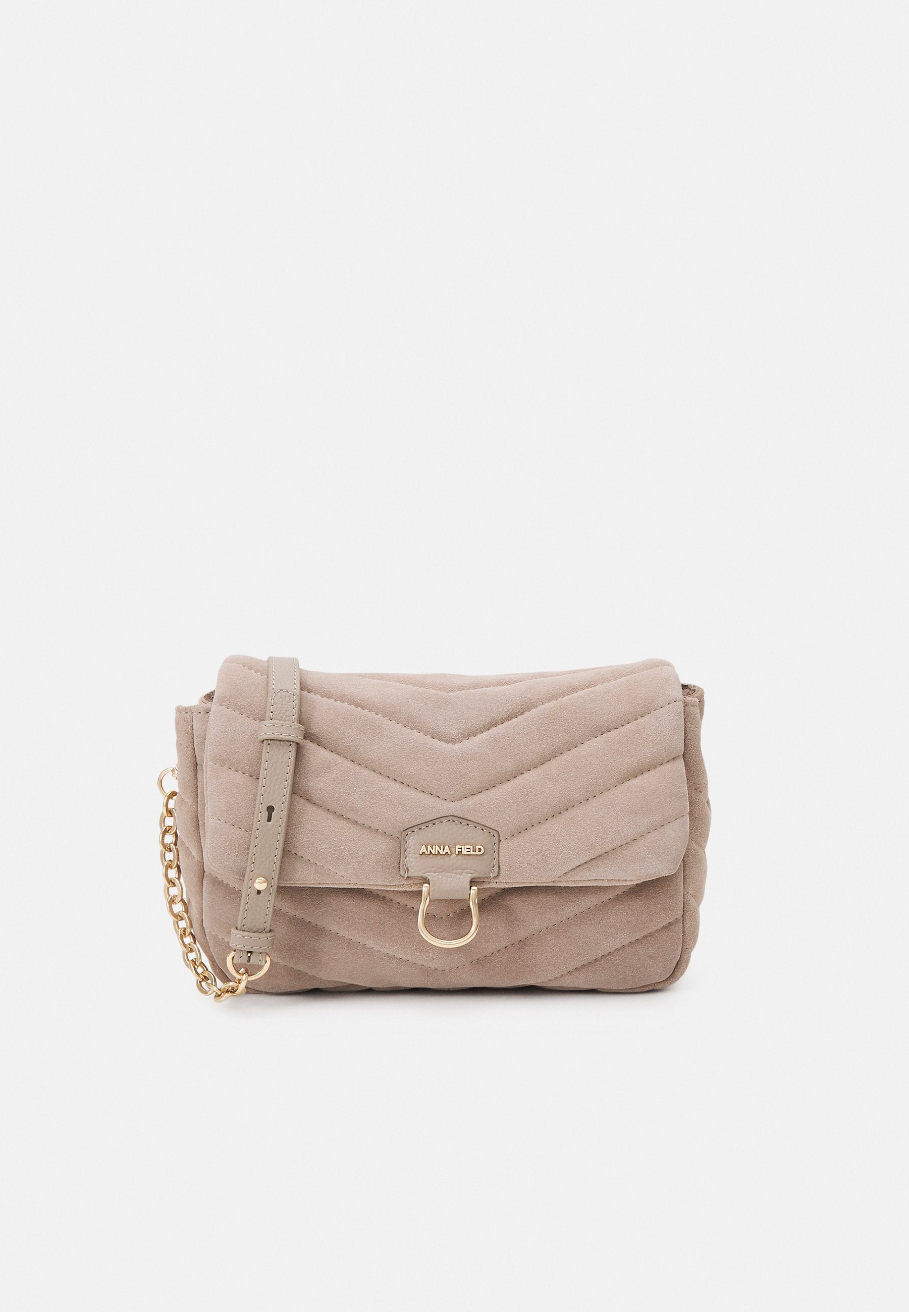 Anna Field Leather - Across Body Bag -Taupe