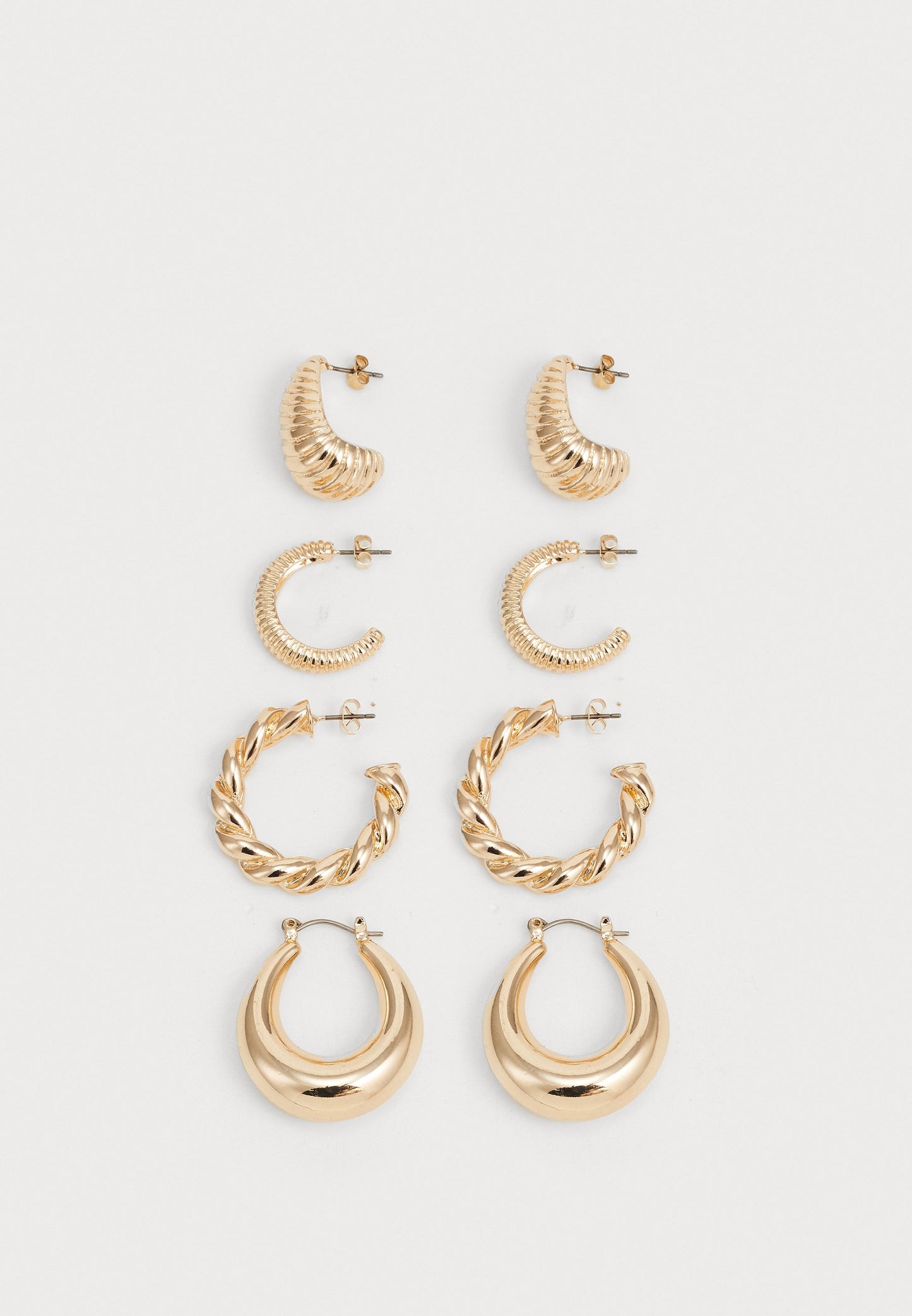 Anna Field SET - Earrings - Shiny Gold-coloured