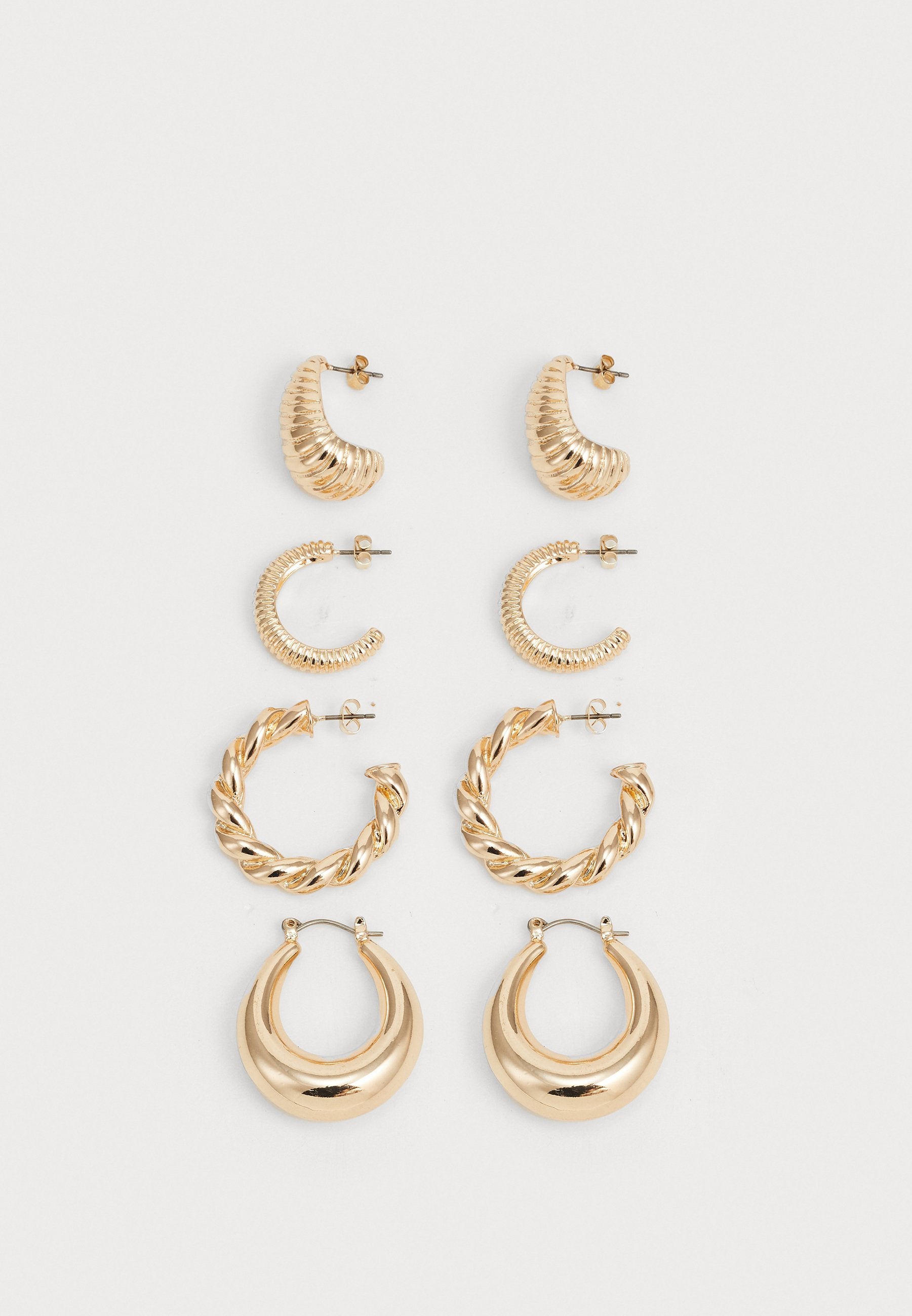 Anna Field SET - Earrings - Shiny Gold-coloured