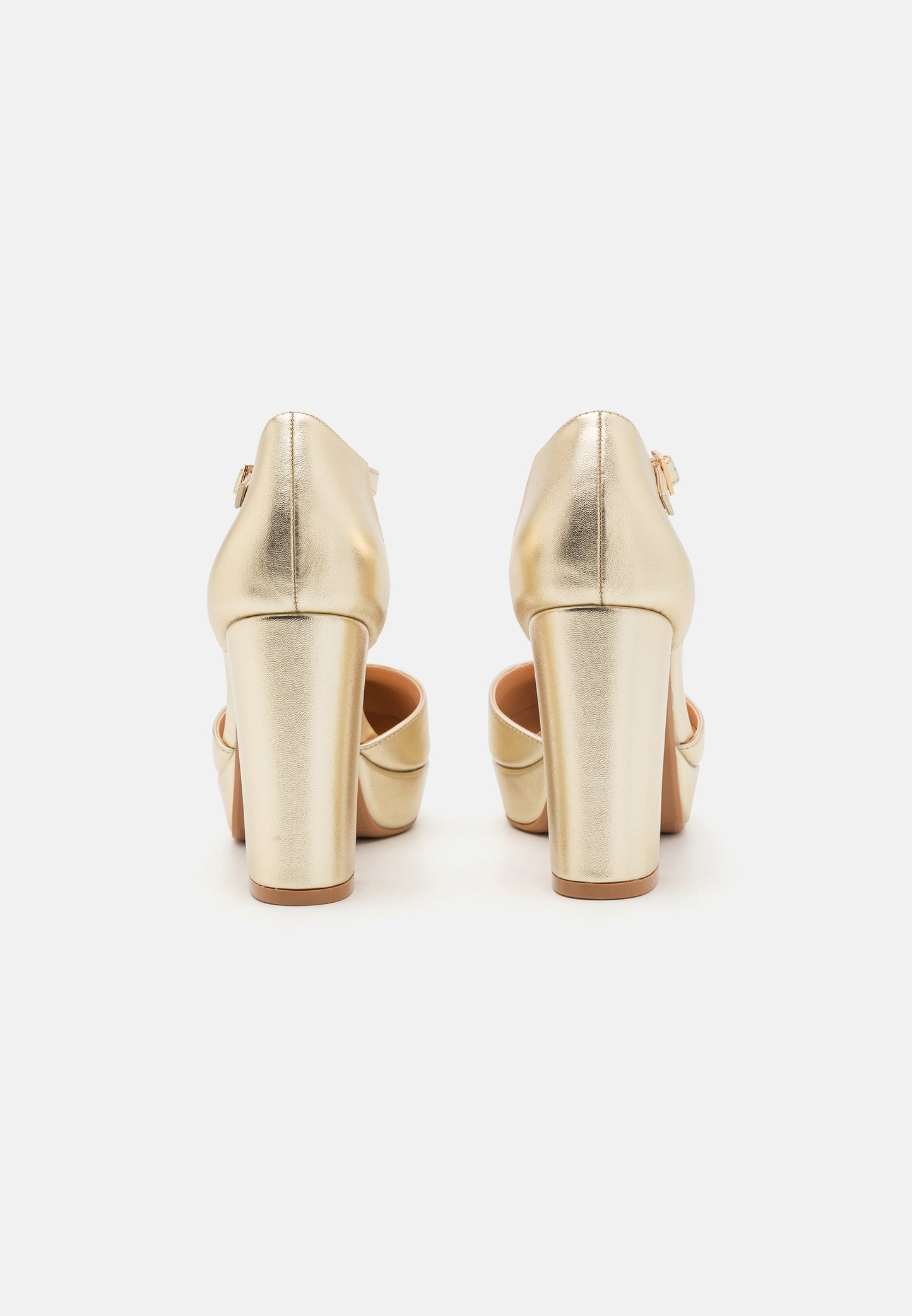 Anna Field Platform Heels - Gold