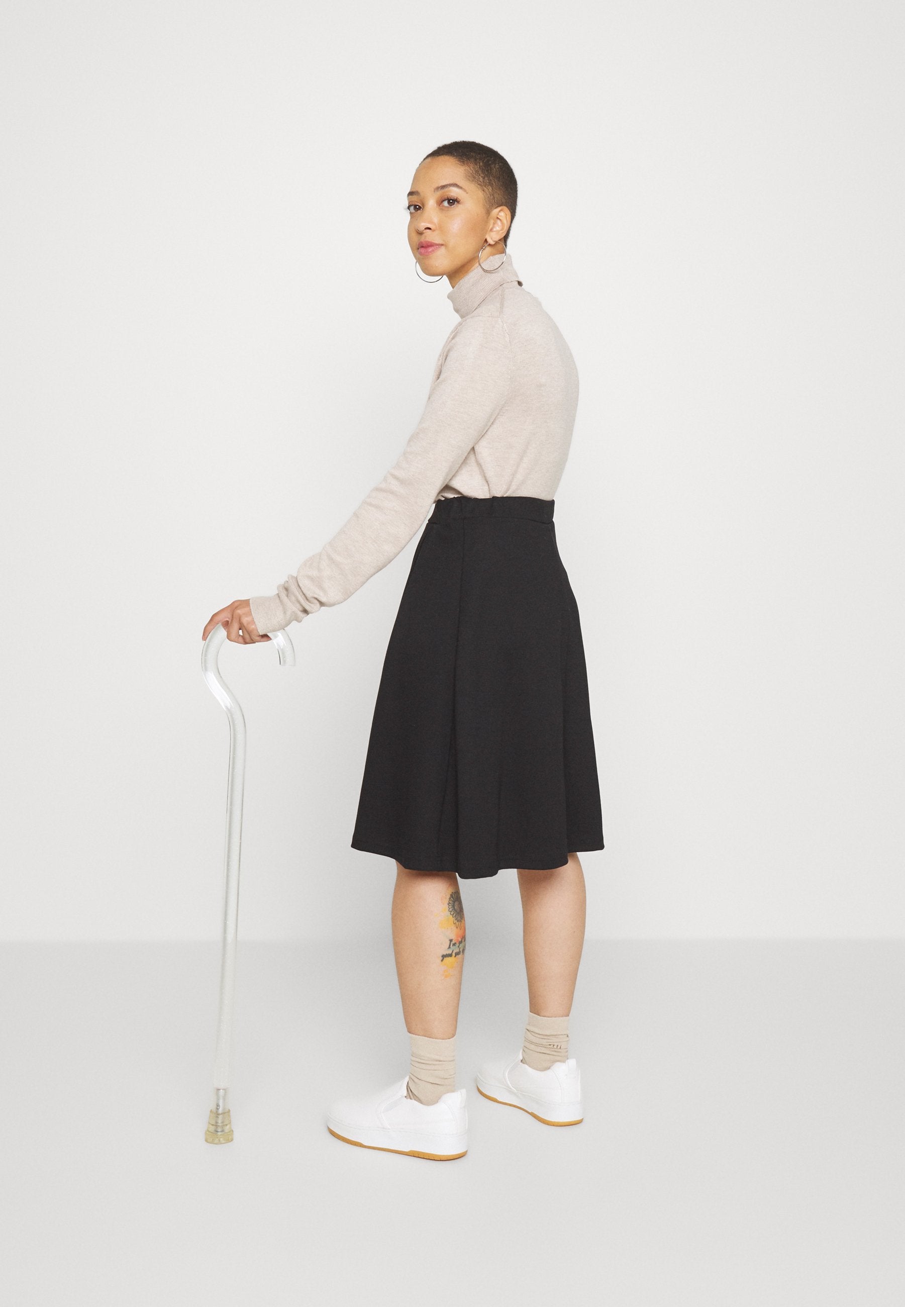 Anna Field Pleated Skirt - Black