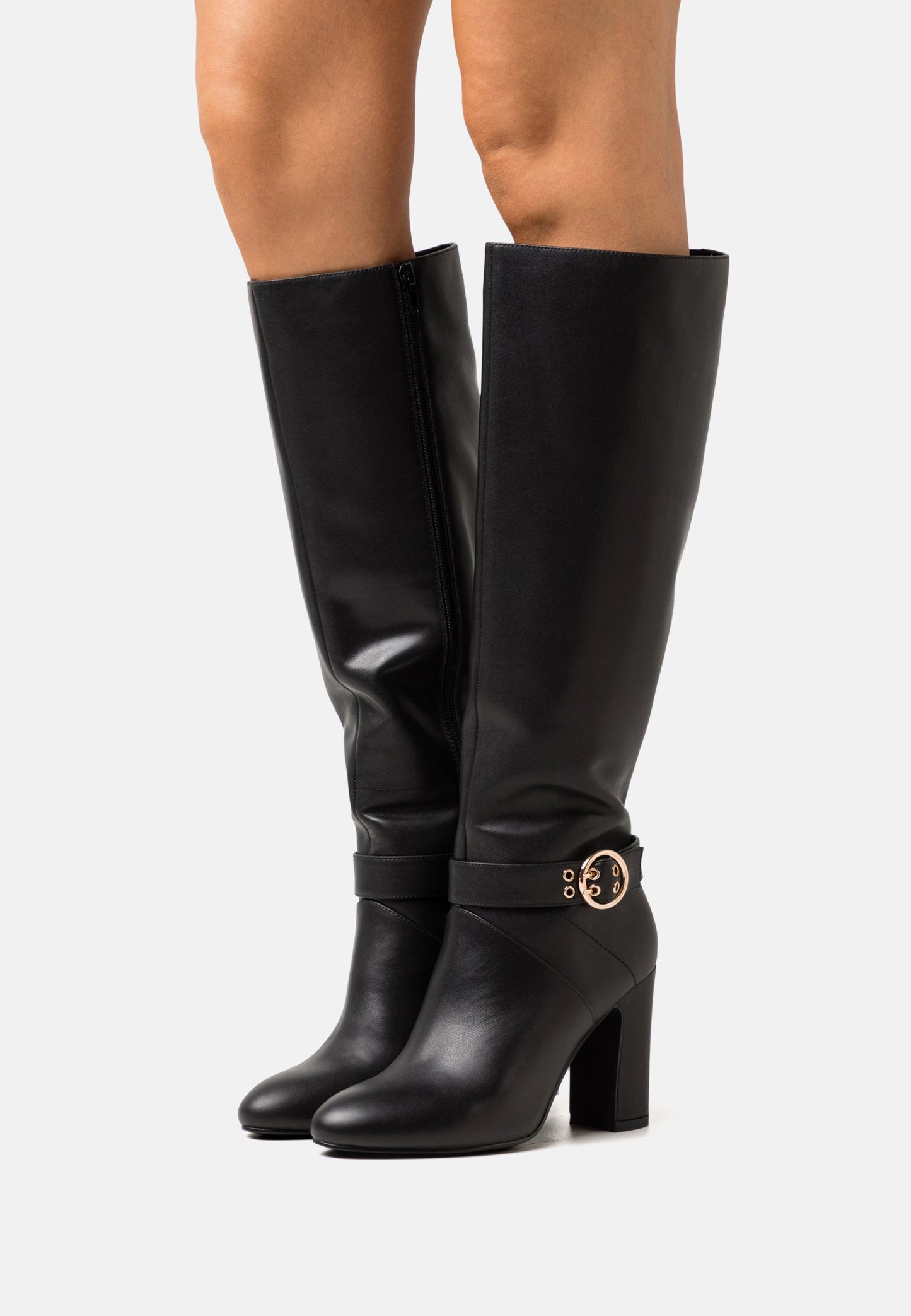 Anna Field Leather- High Heeled Boots - Black