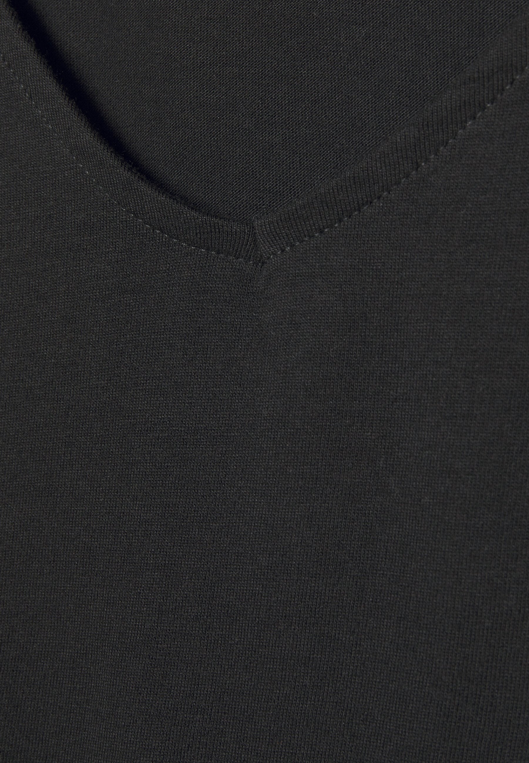Anna Field Basic V Neck Drop Shoulder 2 Pack- Basic T-Shirt - Black