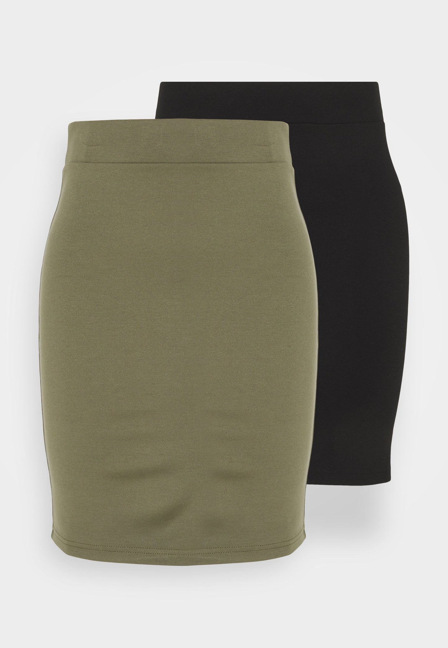 Anna Field 2Pack - Mini Skirt - Black/Khaki