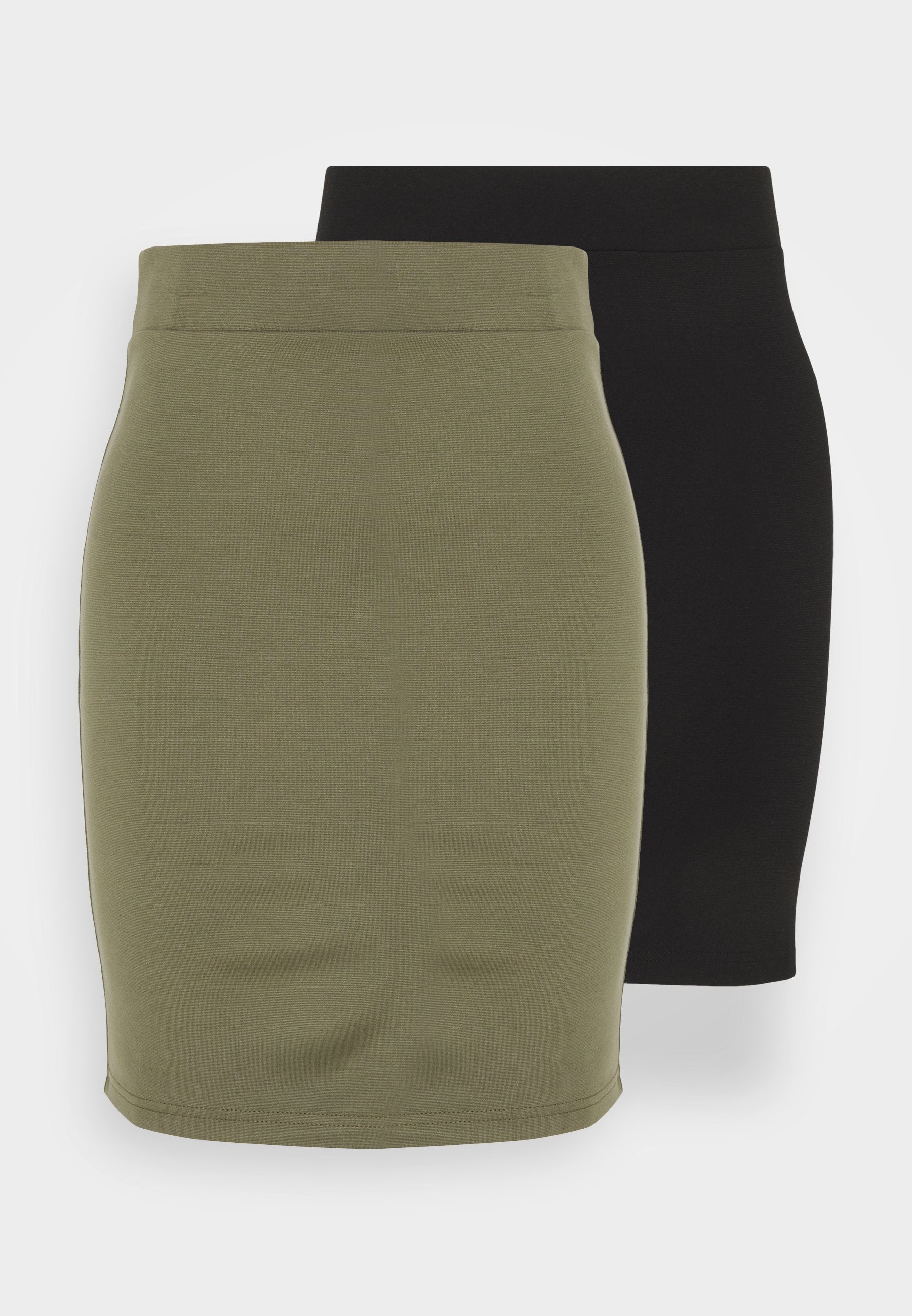 Anna Field 2Pack - Mini Skirt - Black/Khaki