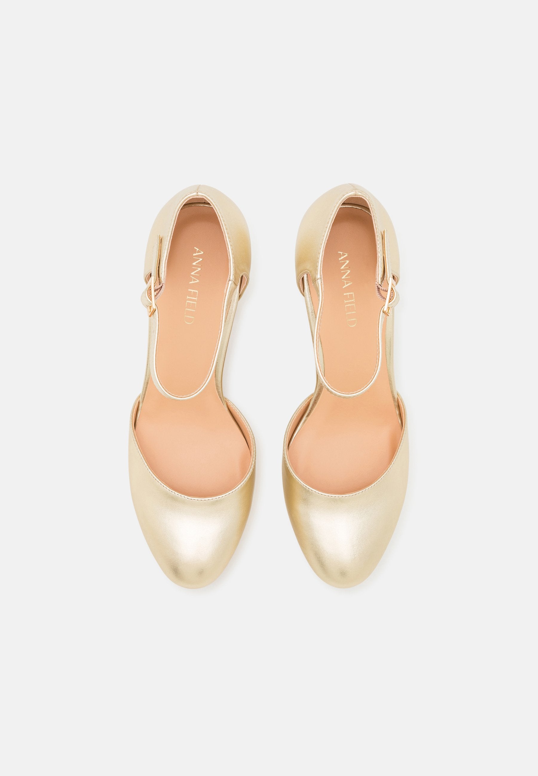 Anna Field Platform Heels - Gold