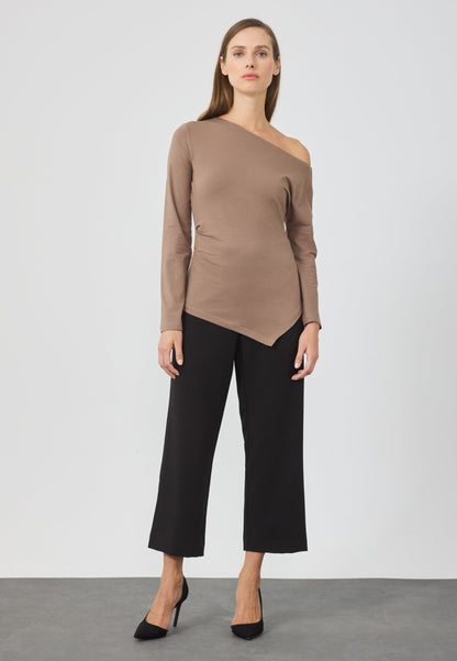 Anna Field Long Sleeved Top - Brown Lentil
